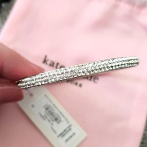 NWT Kate Spade Silver Rhinestone Bangle